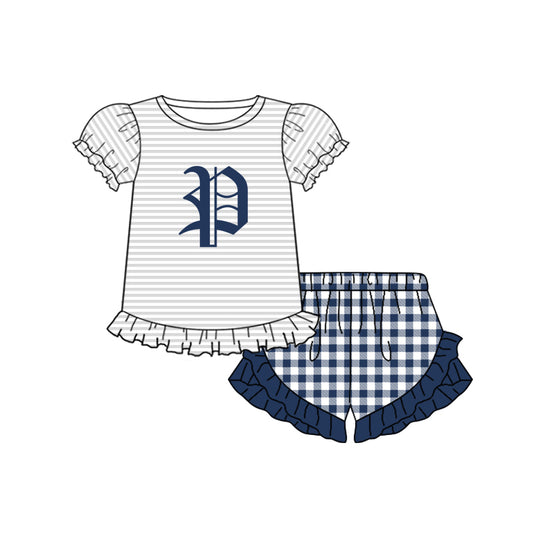 Custom order Alexis  team P girl shorts set
