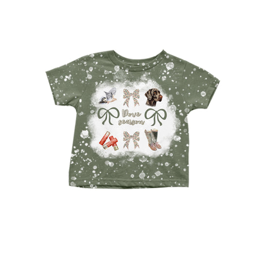 Custom  children short sleeve top    MOQ3 2024 8.27