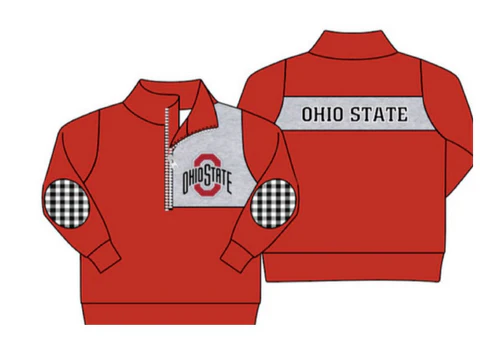 Custom order MOQ 3 long sleeve pullover ziper shirt top (can do customization)