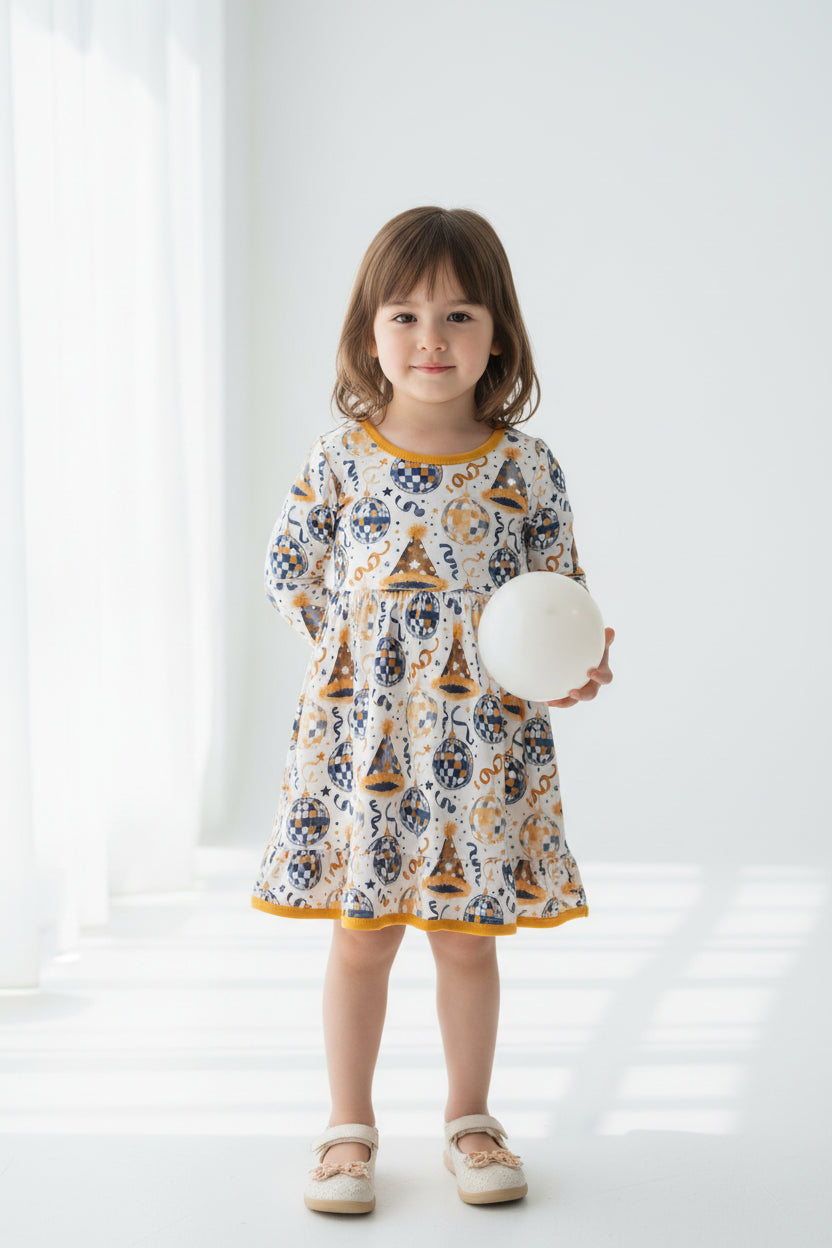 New Year's Eve Party Hat Twirl Dress