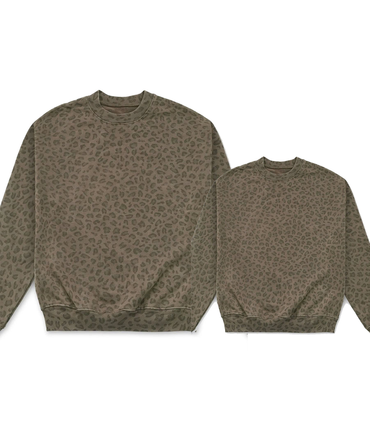 Pre order mommy and me leopard crewneck top