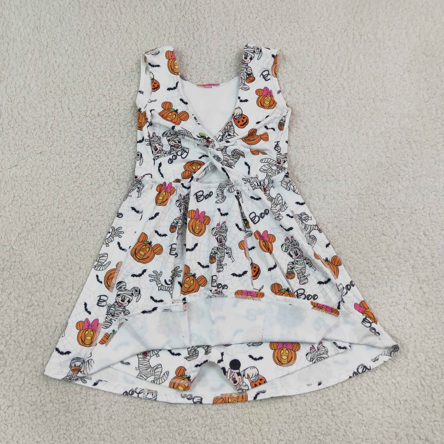 halloween pumpkin boo cartoon duck mouse athletic dress
