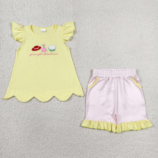 you’ve got a friend in me scallop shorts set girl clothing