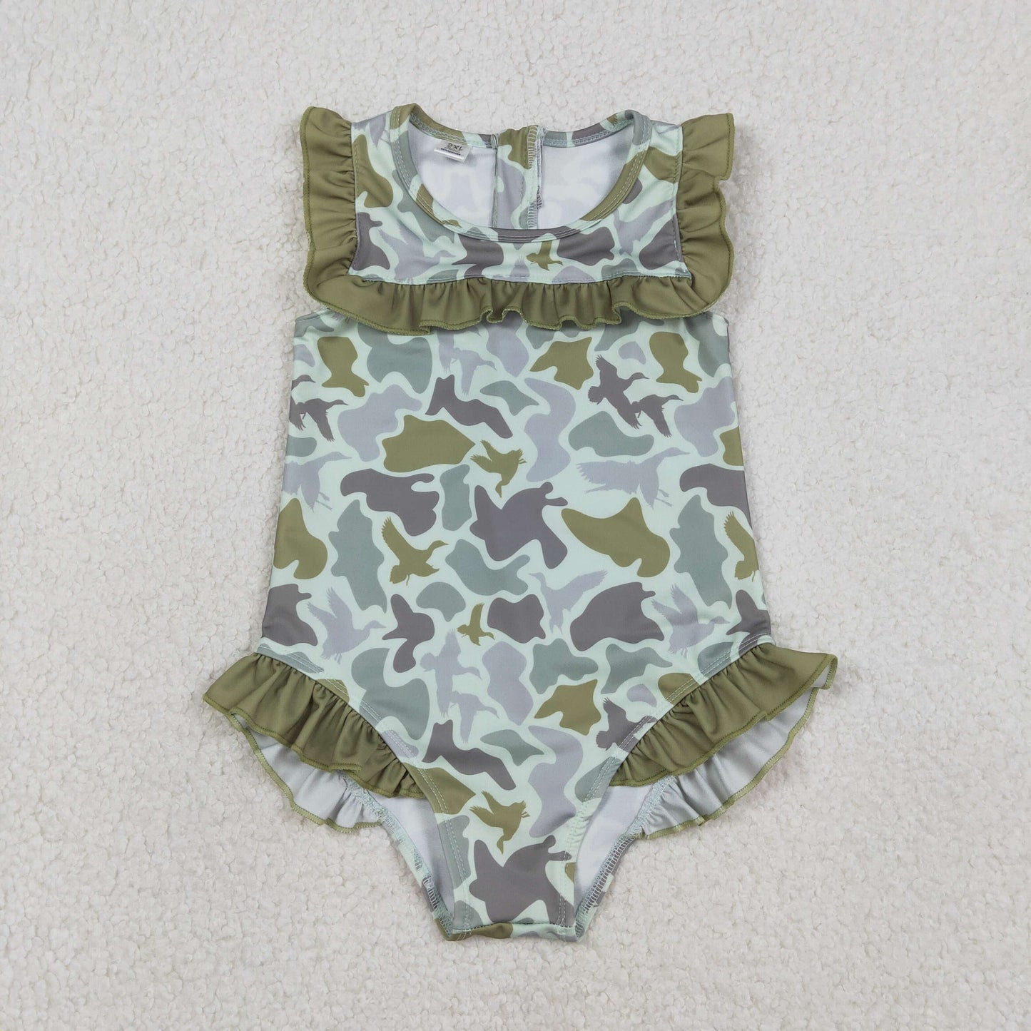 baby girl camo one piece swimsuit