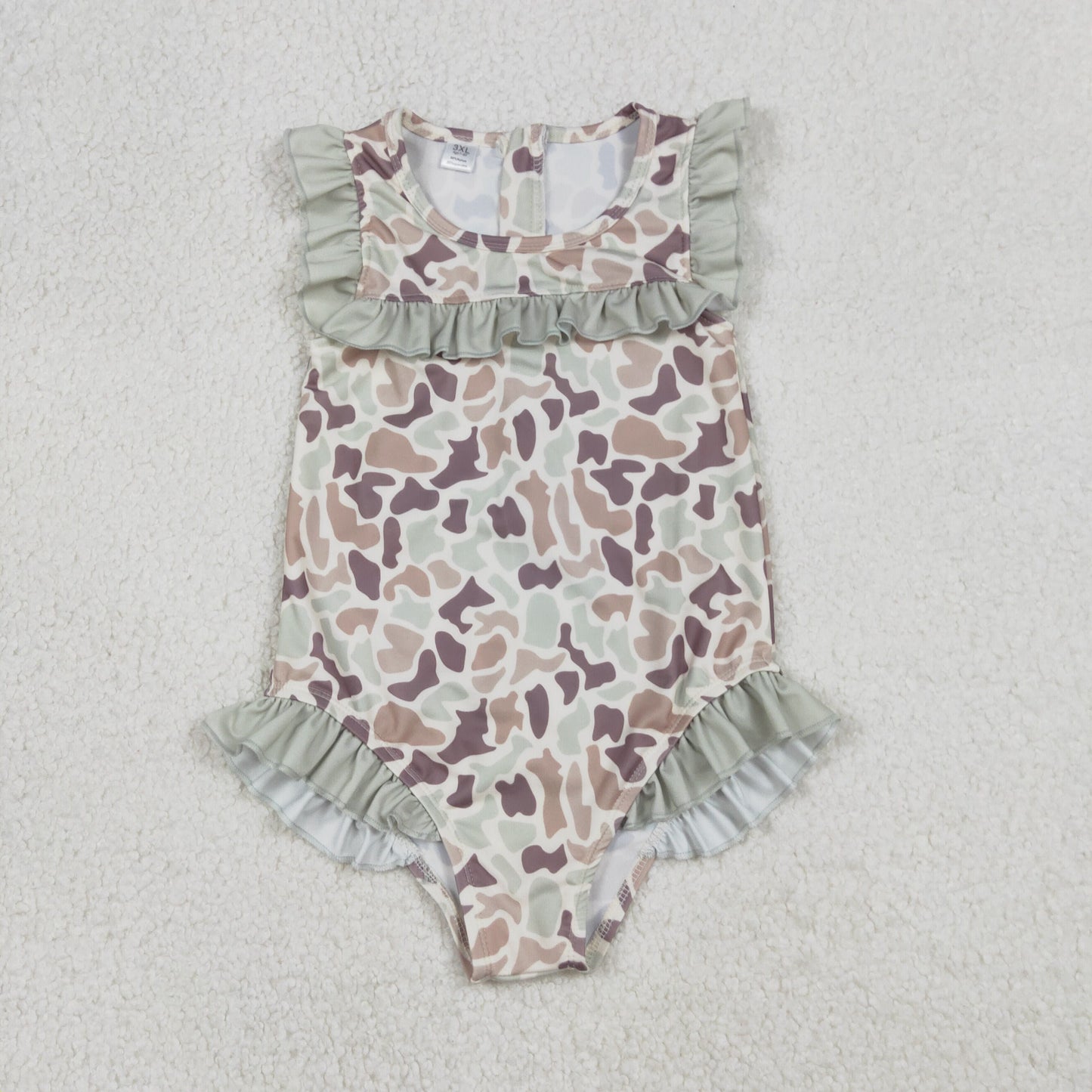 baby girl camo one piece swimsuit