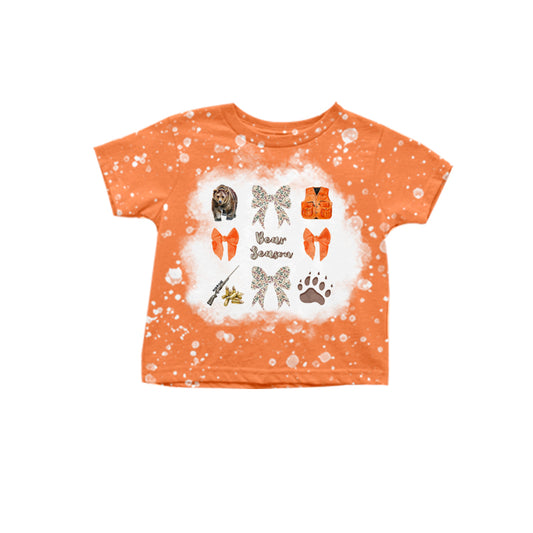 Custom children short sleeve top MOQ3 2024 8.27