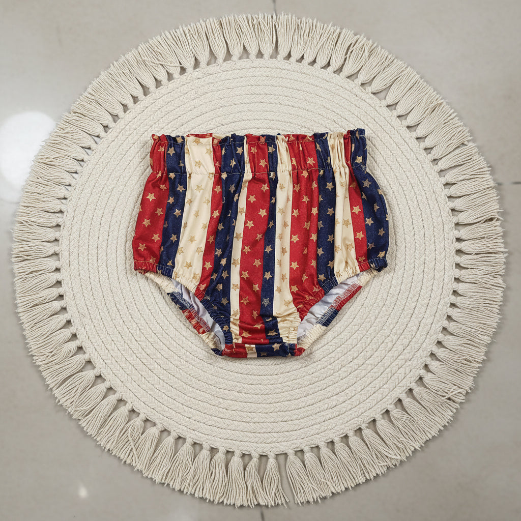 patrotic star stripes baby underwear bloomer