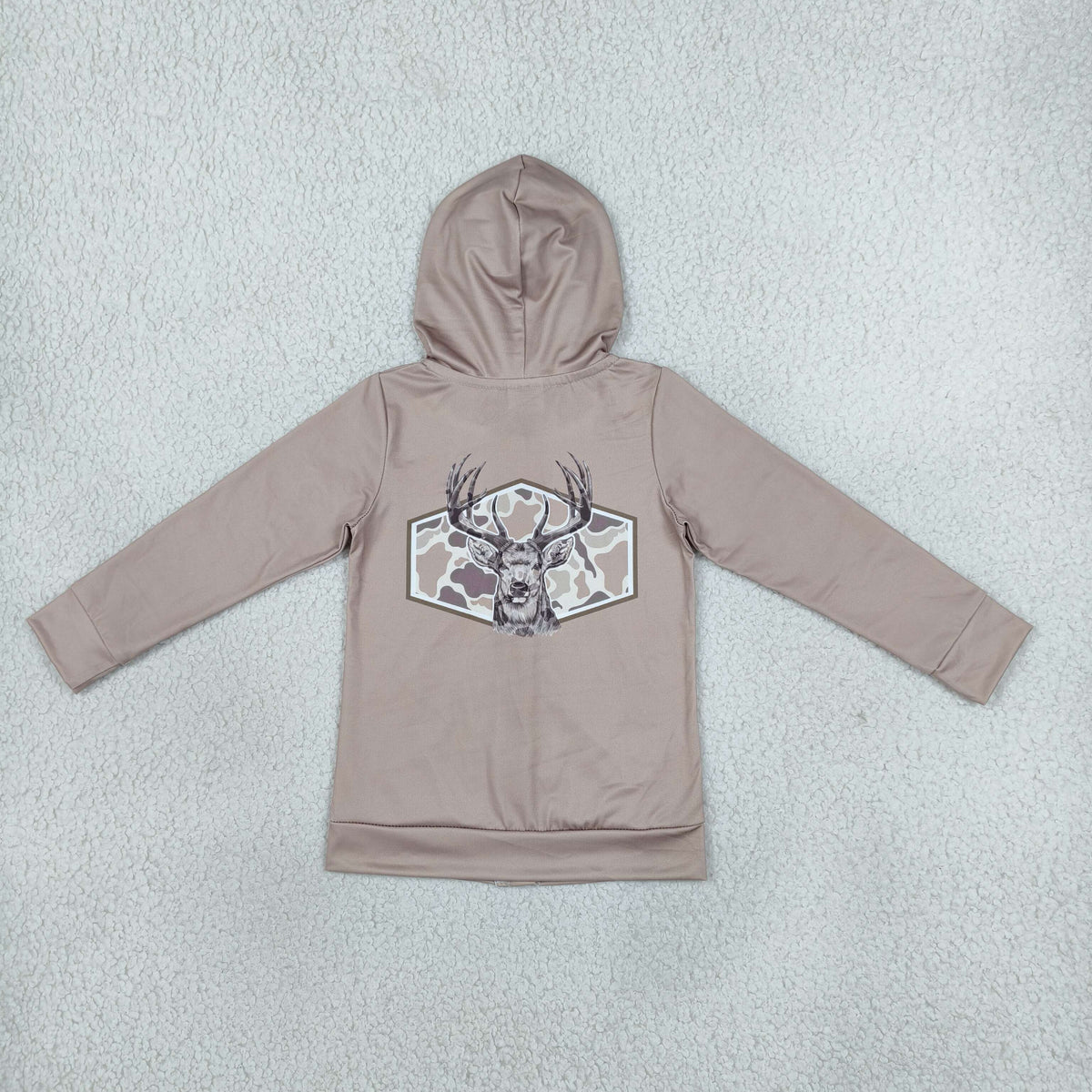 GT1144 hunting camo elk full zip hoodie kids coat