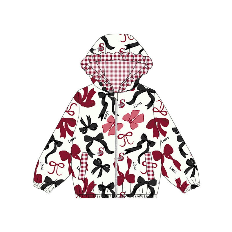 Custom order Alexis team lions girl zip hoodie coat