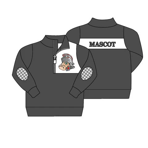 Custom order MOQ 3 long sleeve pullover ziper shirt top (can do customization)