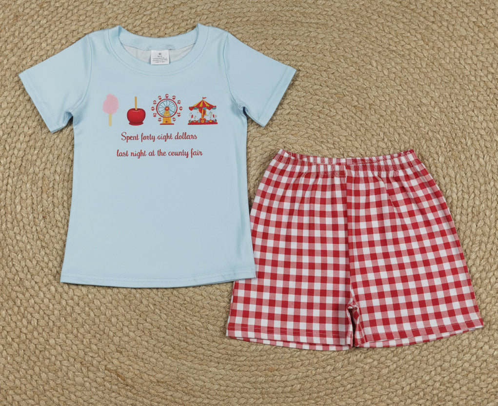 BSSO1482 spent forty eight dollars at the county fair boy shorts set