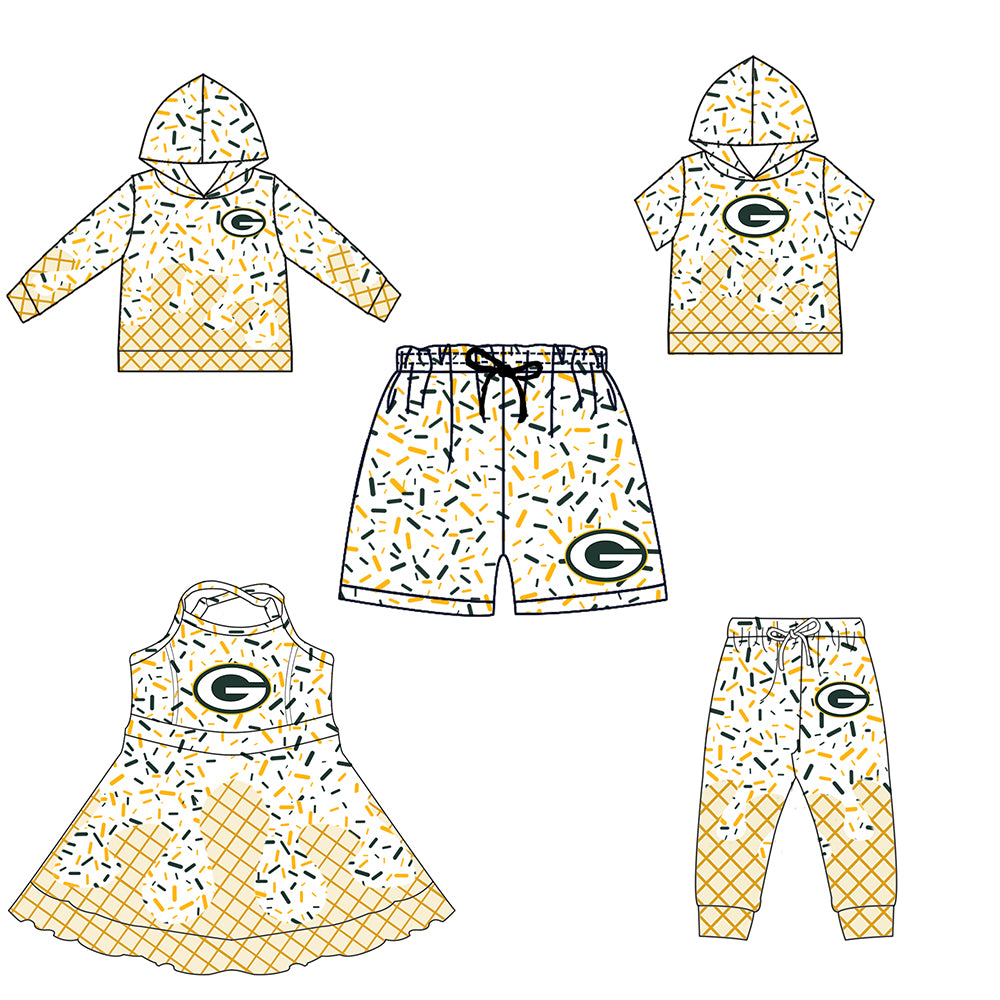 Custom PACKERS boys team shorts D 6.11