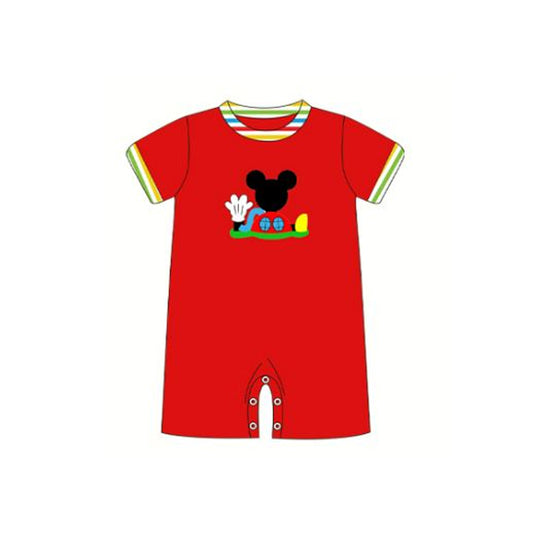 preorder SR1408 Cartoon red short sleeve jumpsuit