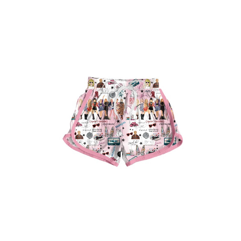 SS0255 1989  pink and white shorts