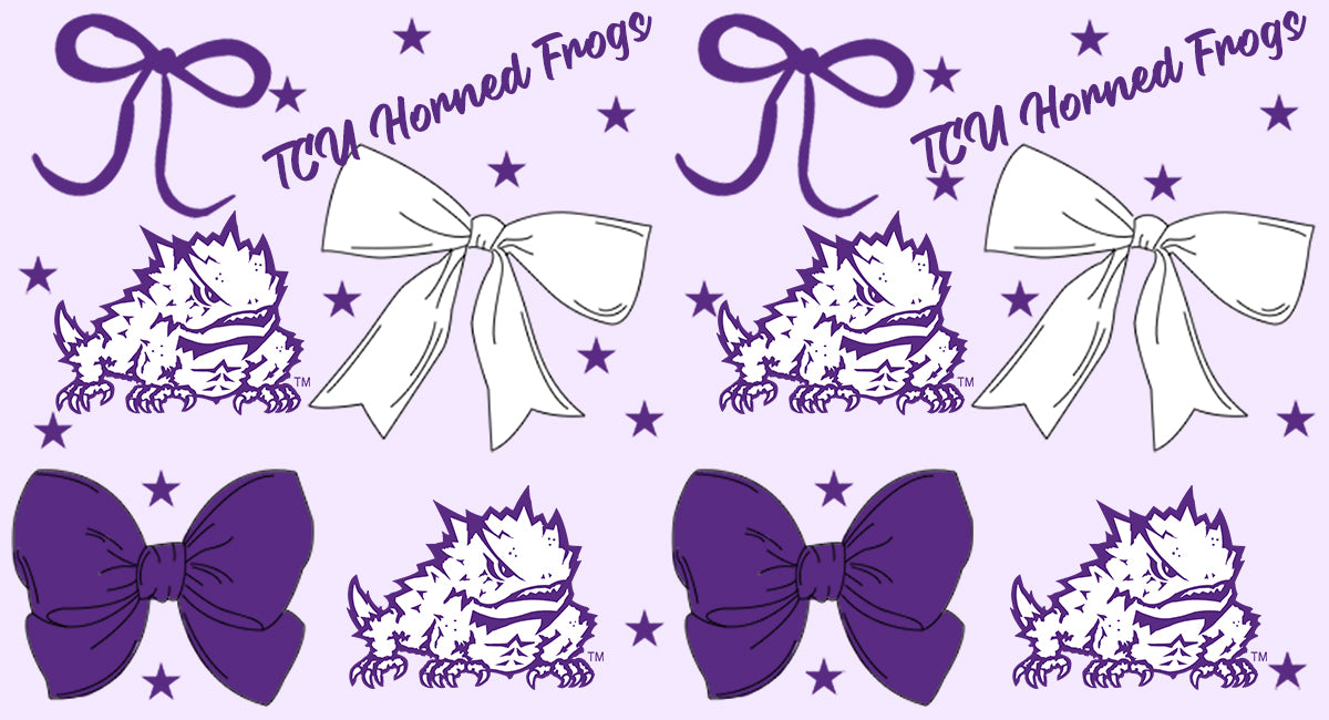 Custom  children   TCU Horned Frogs team top  D 6.23