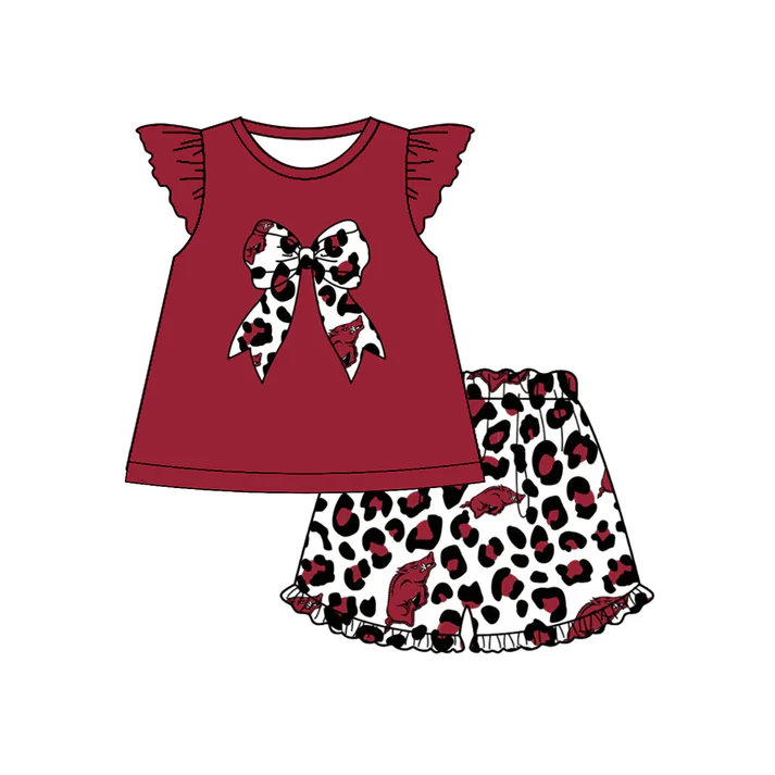 Custom Arkansas baby girls set     MOQ3  D 7.3