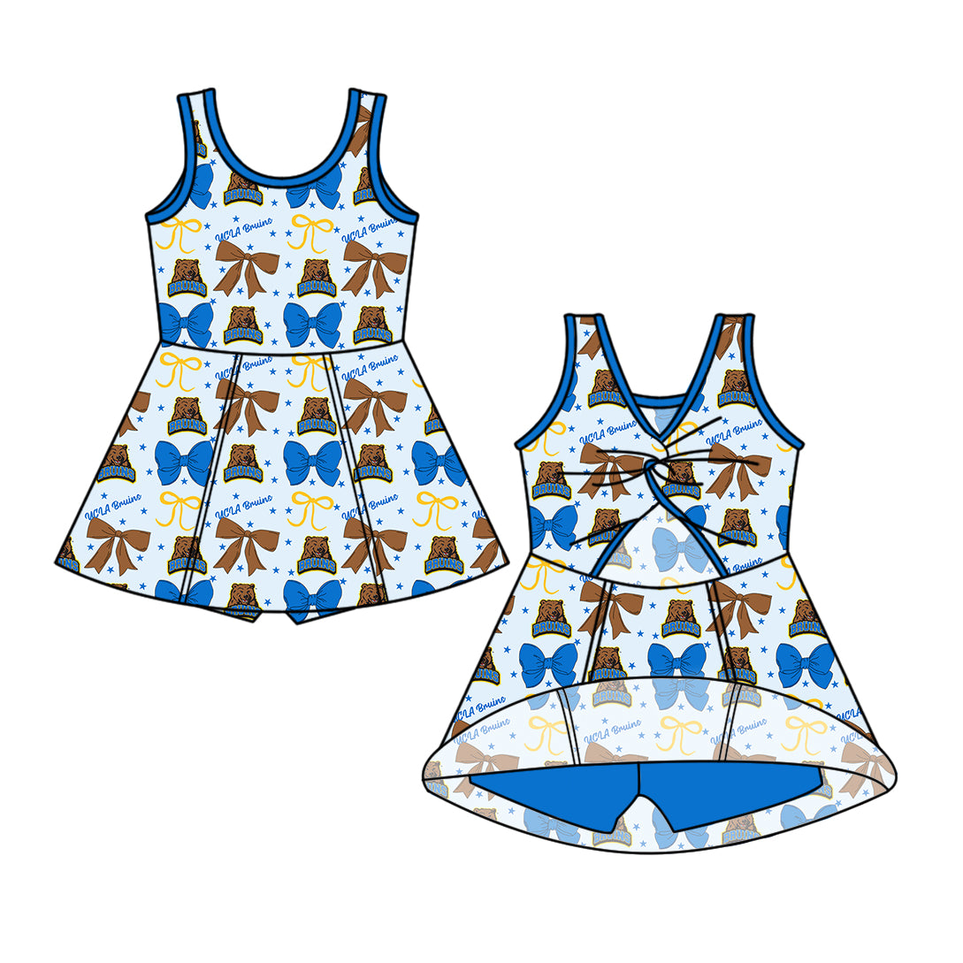 Custom  baby girl U B  team dress  D 6.26