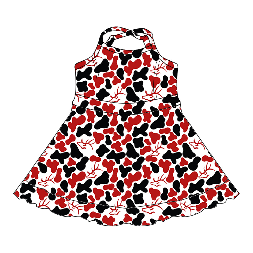 Custom Baby Girls Burleson Elks team dress  D 8.4