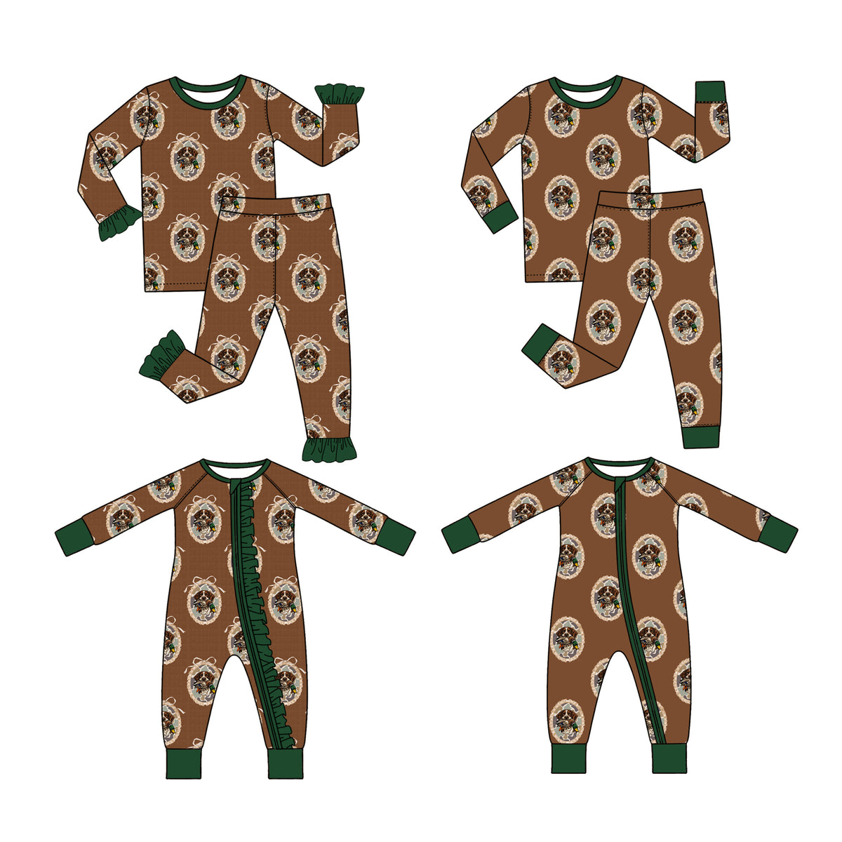 Pre order hunting dog kids clothing