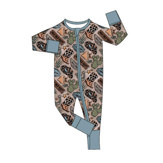 Custom cactus baby boys romper MOQ3 2024 8.22