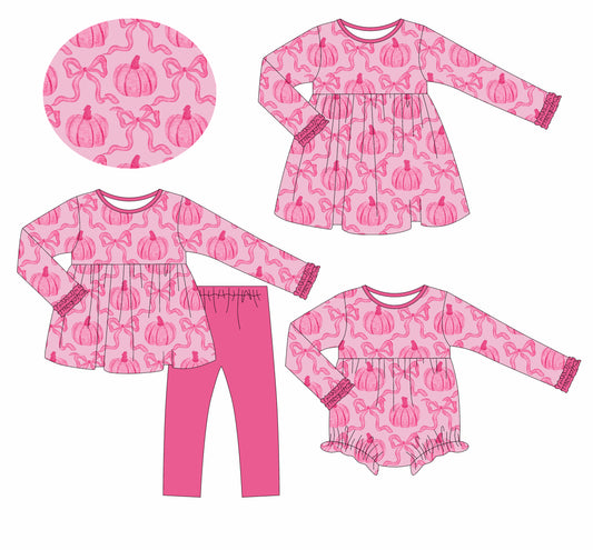 Custom match pumpkin baby girls clothes D 6.7