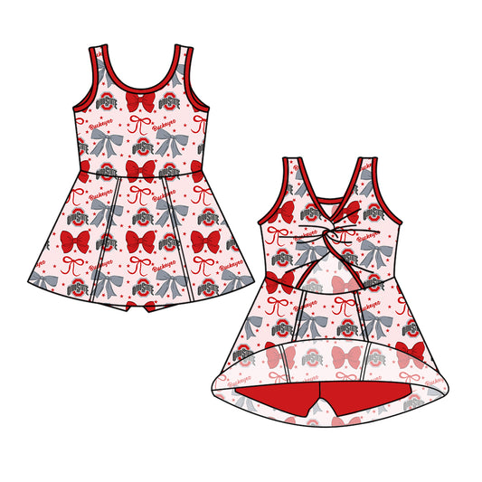 Custom baby girl Ohio State Buckeyes team dress D 6.28