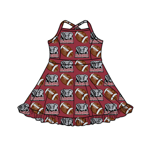 Custom baby girl ALABAMA Aztecs team dress D 826
