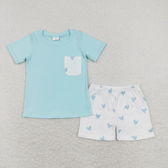 Match Baby Boys Pockets Tee Shirts Shorts Summer Clothes Sets  D 5.15