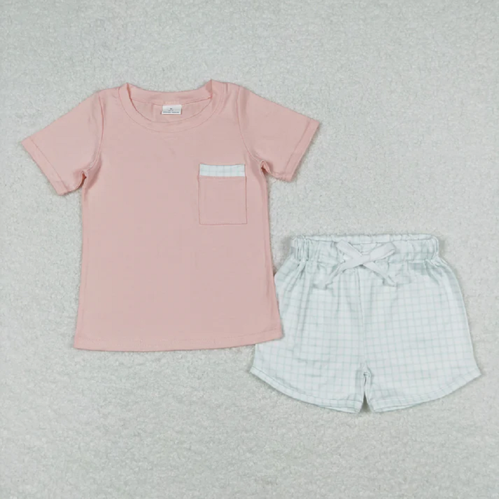 Match Baby Boys Pockets Tee Shirts Shorts Summer Clothes Sets  D 5.15