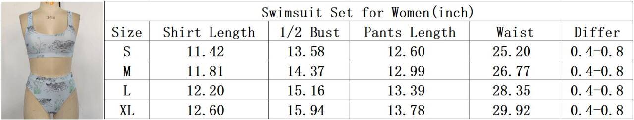 S0357 Summer Adult Women Mallard Two Piece Swimsuit Set