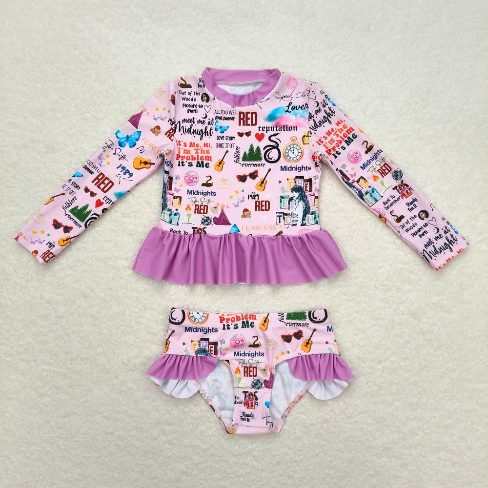 Match Baby Girls Sibling Long Sleeve Top Bummie Swimsuits