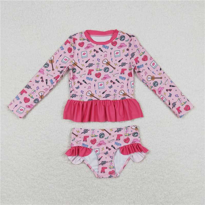 Match Baby Girls Sibling Long Sleeve Top Bummie Swimsuits