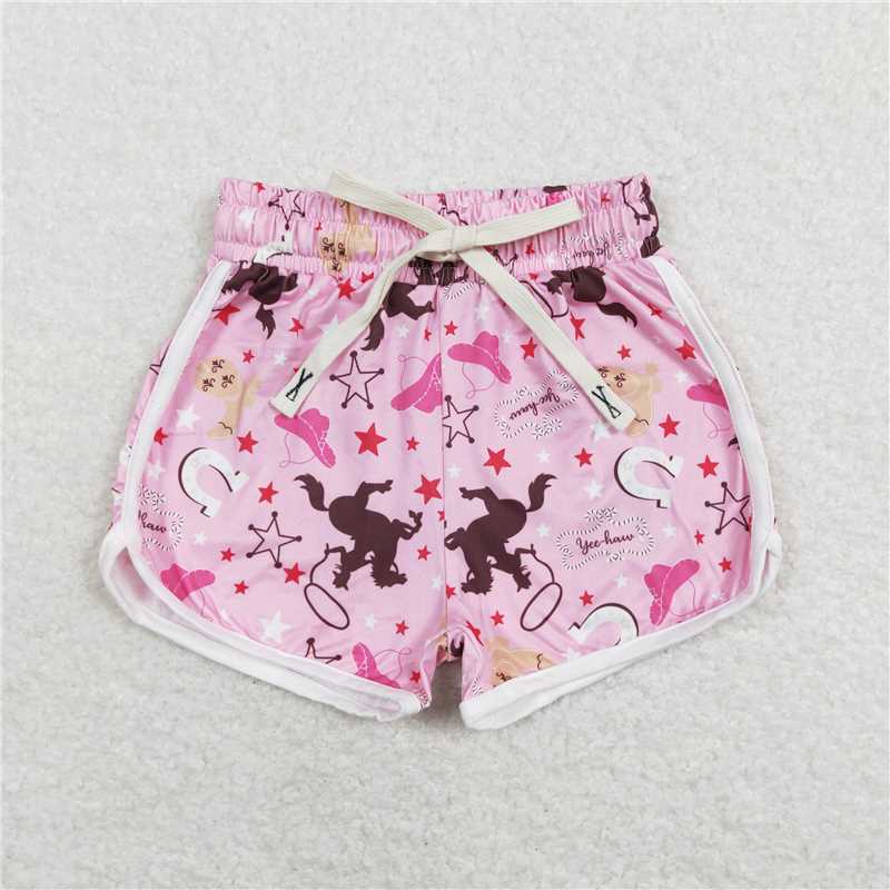 Match  Baby Girls Fashion Cowgirls Western Shorts