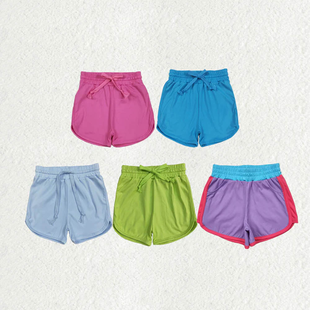 Sibling Baby Girls Colorful Belt Yoga Shorts Bottoms D 7.7
