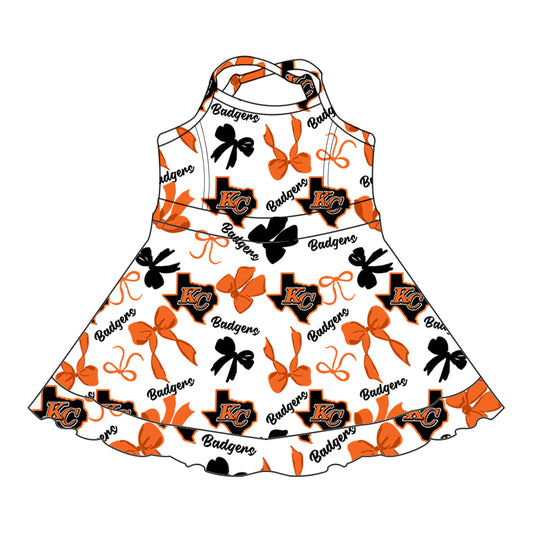 Custom Badgers baby girl dress MOQ3 D 7.30