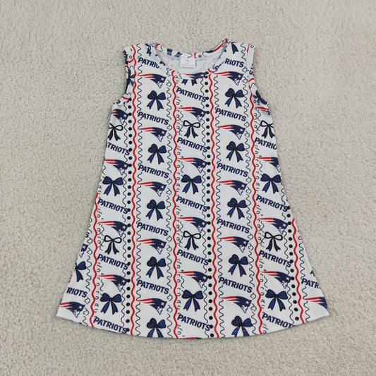 sleeveless patriots dress