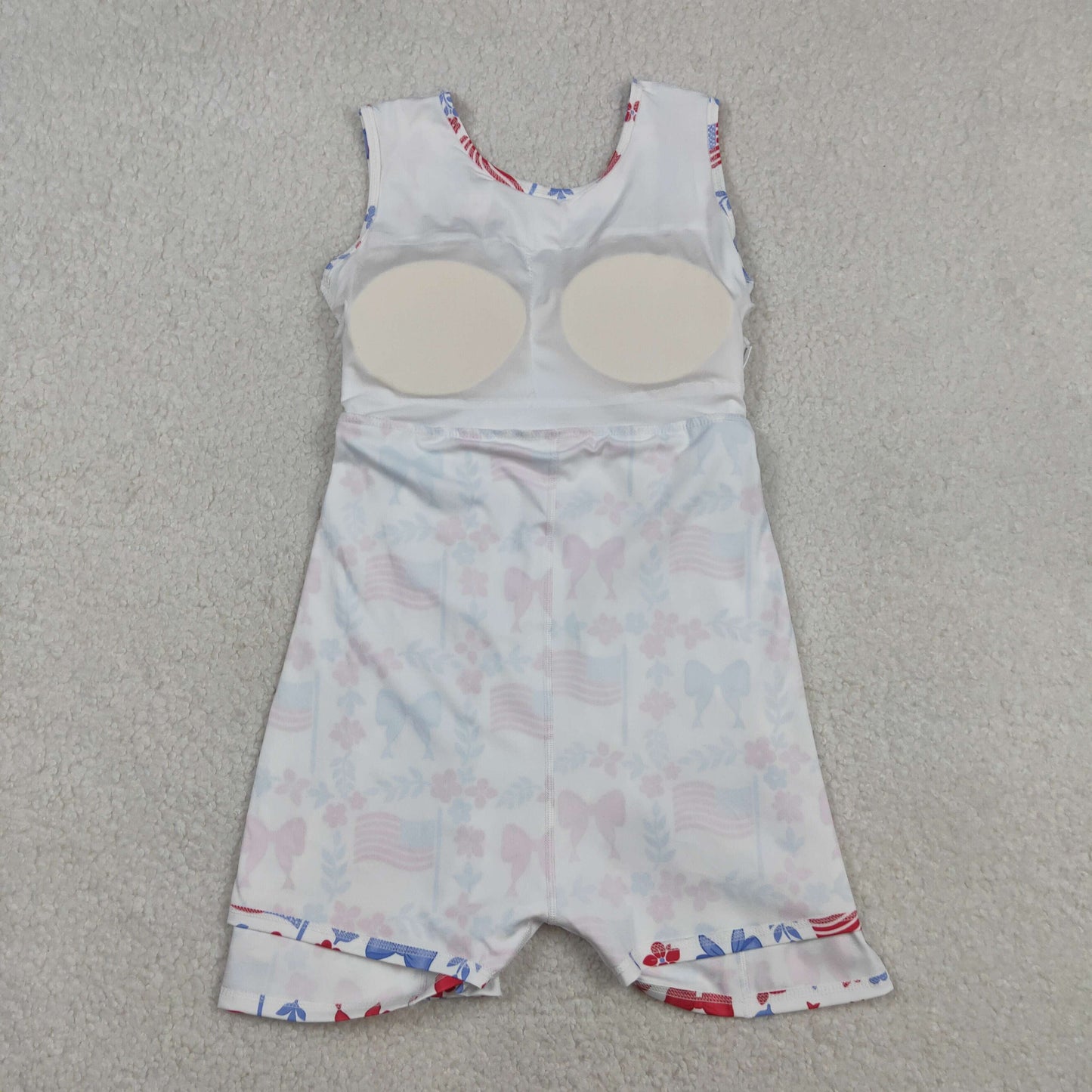 red white blue coquette and flag athletic active skort dress