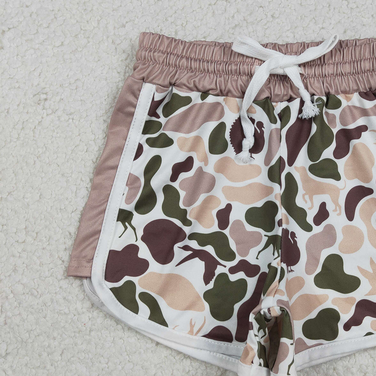Baby Girls Camo Hunting Shorts Southern Ducks Dogs Deer Print Bottoms for Little Girls Baby Girl's Camouflage Clothing