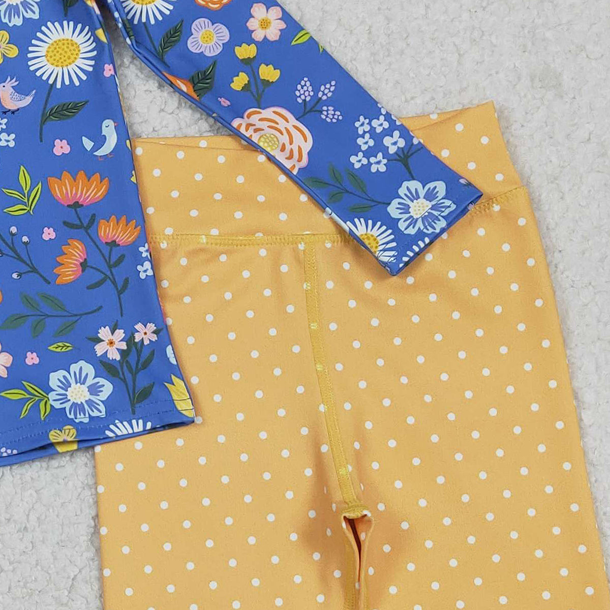 Baby Girls Colorful Flowers Zipper Pullover Leggings Set Active Yoga Clothes Outfit for Kids