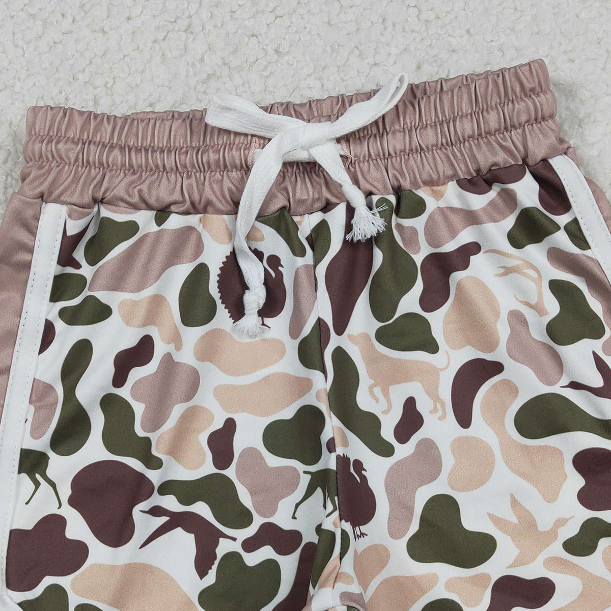Baby Girls Camo Hunting Shorts Southern Ducks Dogs Deer Print Bottoms for Little Girls Baby Girl's Camouflage Clothing