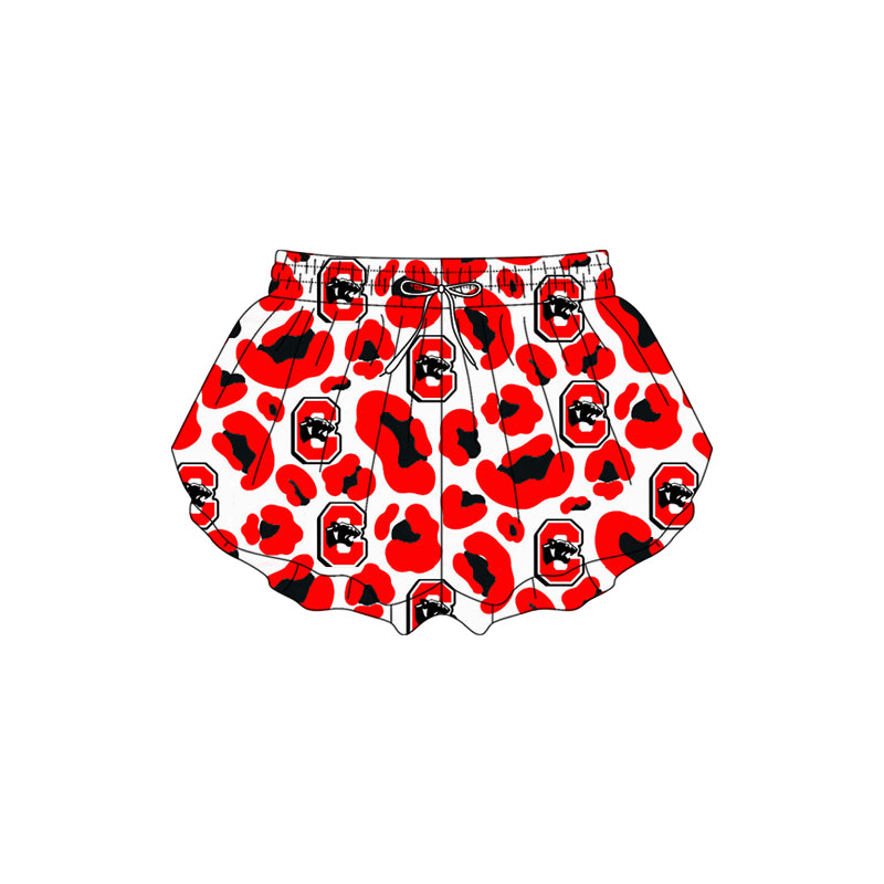 Custom order Alexis  team panther butterfly shorts