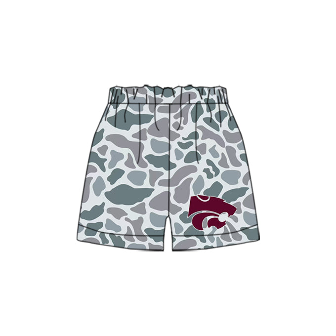 Custom order Alexis  team wildcat camo shorts