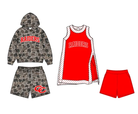 Custom order moq 5 school raiders team kids clothes