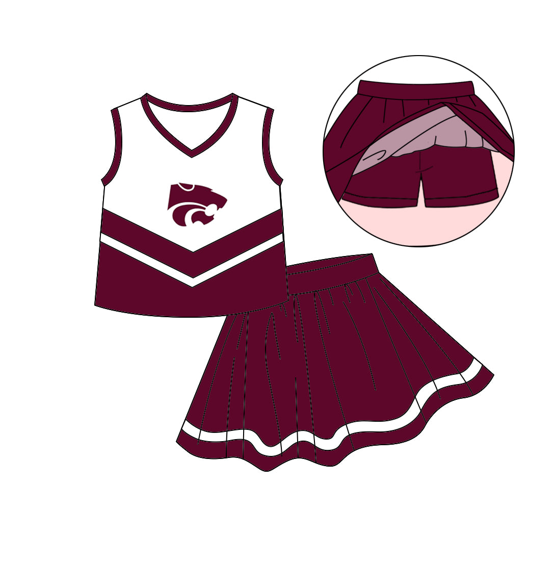 Custom order Alexis  team wildcat skort set