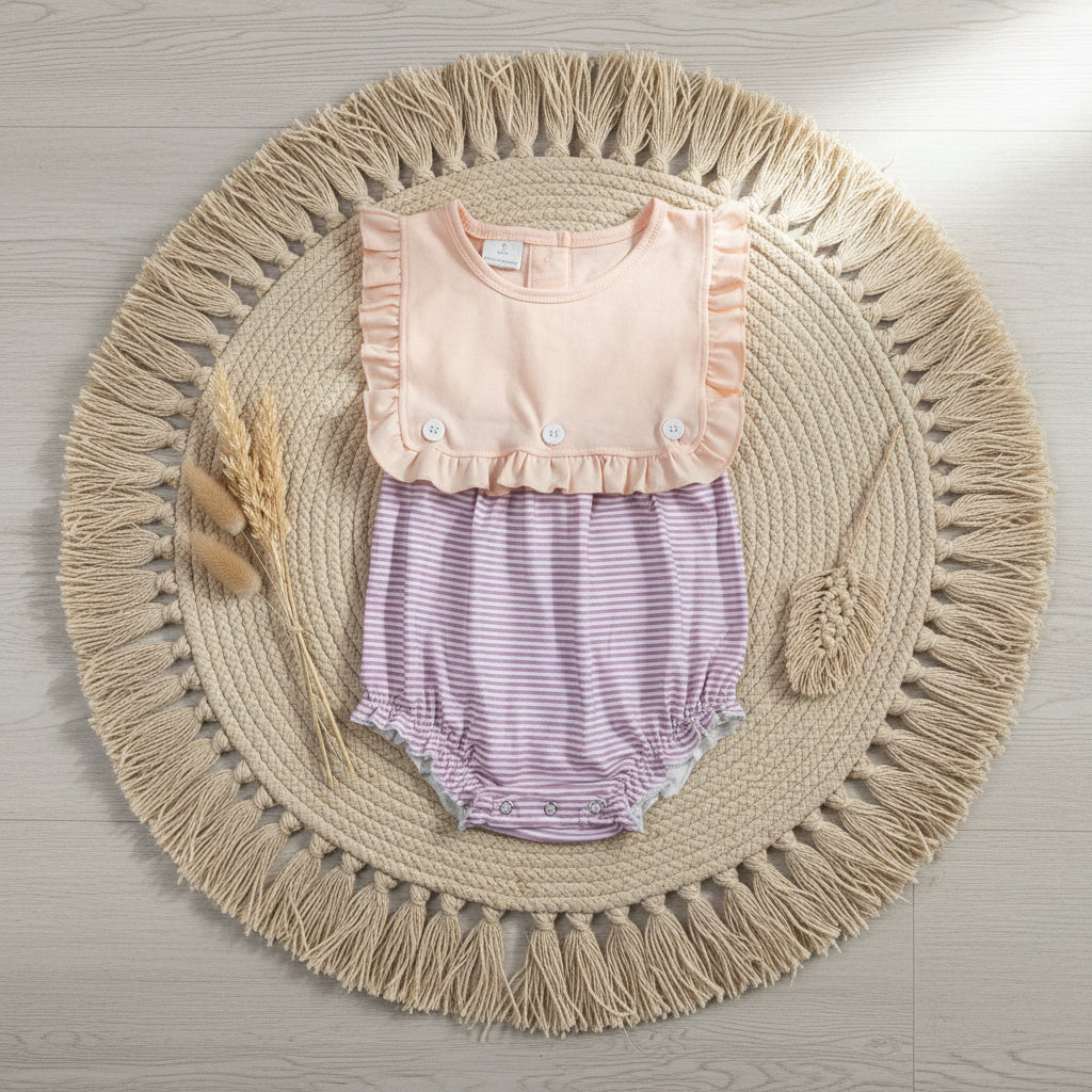 SR3941 stripes romper baby girl clothes