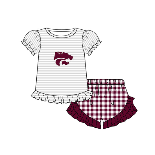 Custom order Alexis  team wildcat girl shorts set