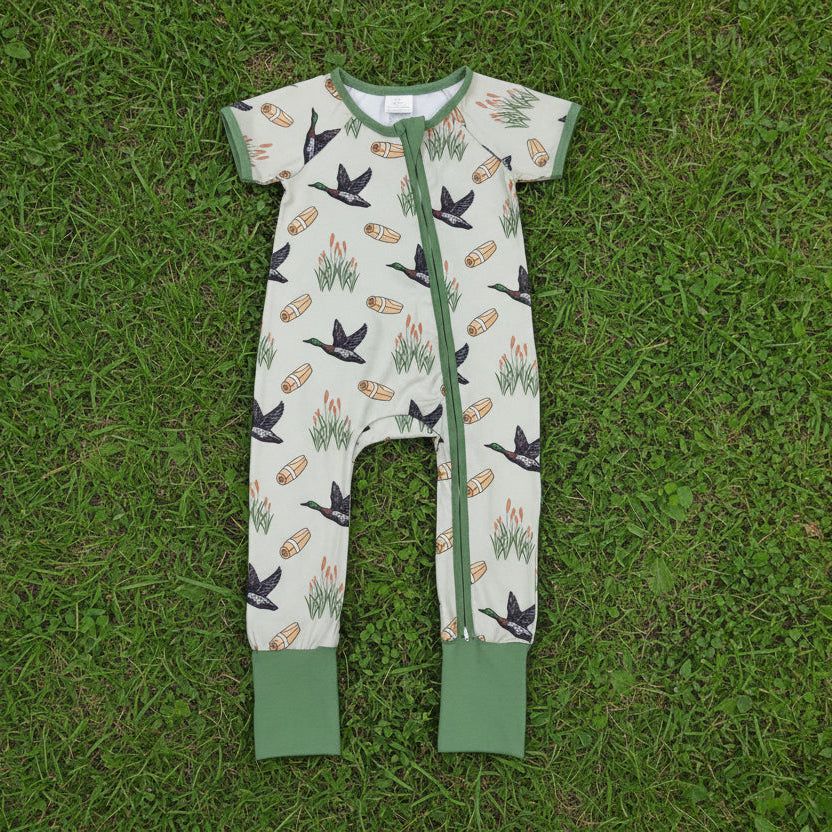 short sleeve green mallard zip sleeper