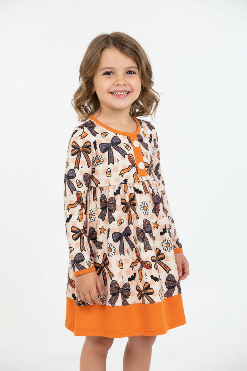 halloween coquette bow dress
