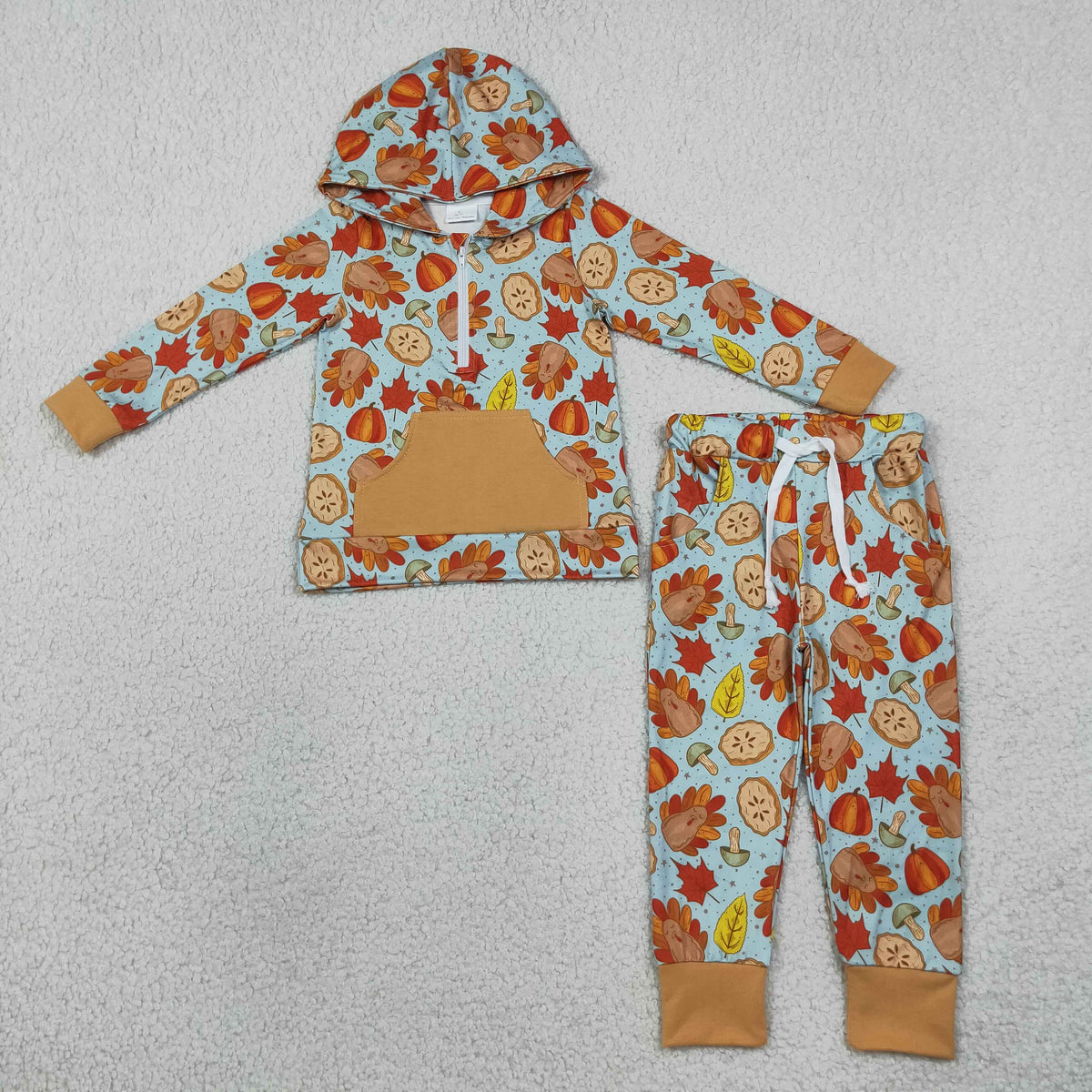 turkeys and pies thanksgiving day boy outfit