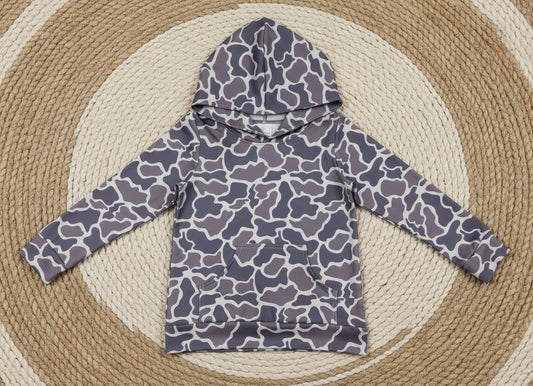 long sleeve camo pullover hoodie